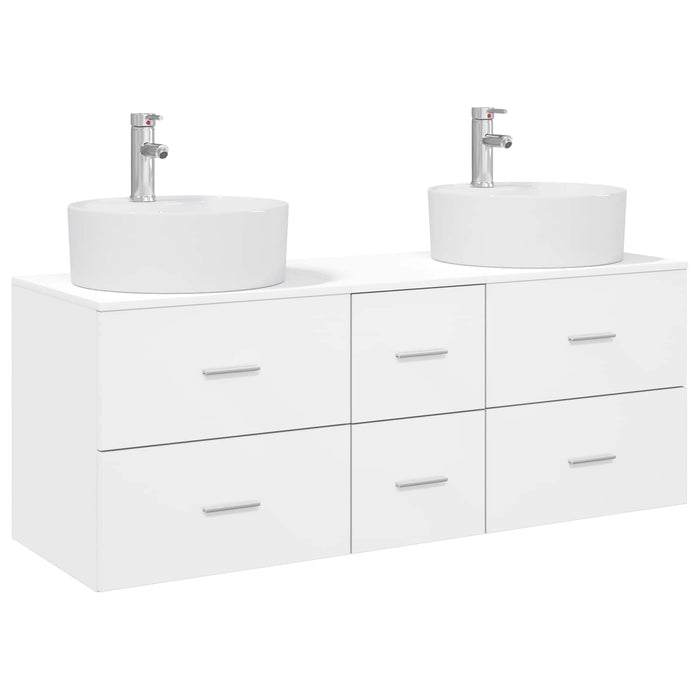 Set de mobilier pentru baie 3 buc. Alb 49,5 x 44,5 x 65 cm WALTI