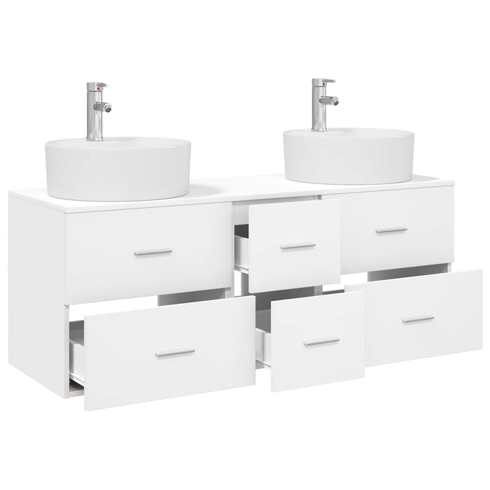 Set de mobilier pentru baie 3 buc. Alb 49,5 x 44,5 x 65 cm WALTI