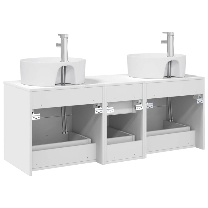 Set de mobilier pentru baie 3 buc. Alb 49,5 x 44,5 x 65 cm WALTI