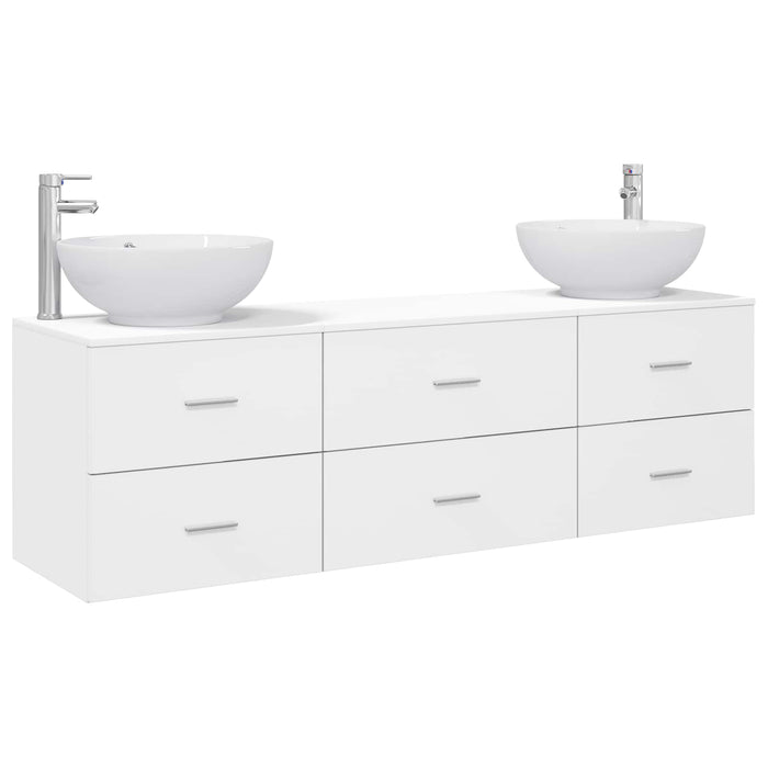 Set de mobilier pentru baie 3 buc. Alb 49,5 x 44,5 x 65 cm WALTI