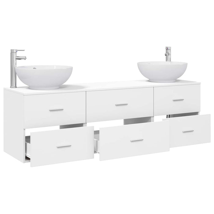 Set de mobilier pentru baie 3 buc. Alb 49,5 x 44,5 x 65 cm WALTI