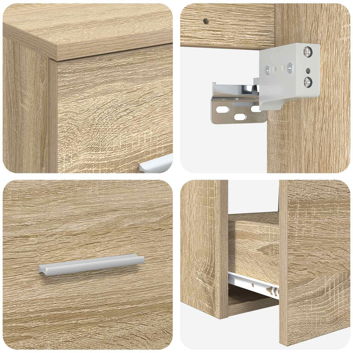 Set de mobilier pentru baie 3 buc. Stejar Sonoma WALTI