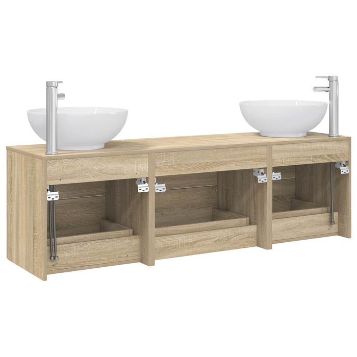 Set de mobilier pentru baie 3 buc. Stejar Sonoma WALTI