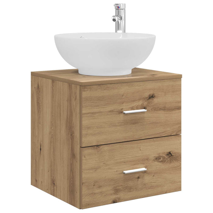 Set de mobilier pentru baie 3 buc. Stejar Artizanal WALTI