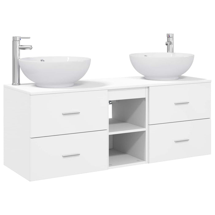 Set de mobilier pentru baie 3 buc. Alb 49,5 x 44,5 x 65 cm WALTI