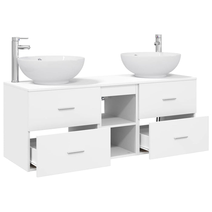 Set de mobilier pentru baie 3 buc. Alb 49,5 x 44,5 x 65 cm WALTI