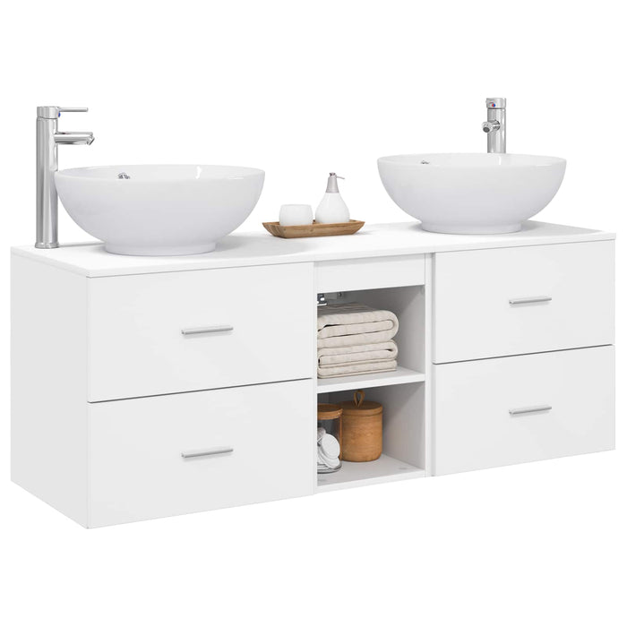 Set de mobilier pentru baie 3 buc. Alb 49,5 x 44,5 x 65 cm WALTI