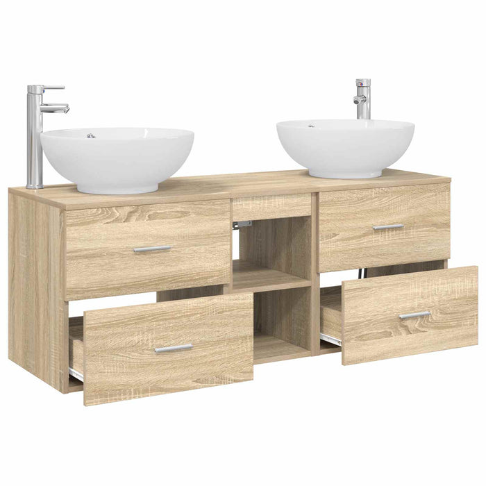 Set de mobilier pentru baie 3 buc. Stejar Sonoma WALTI