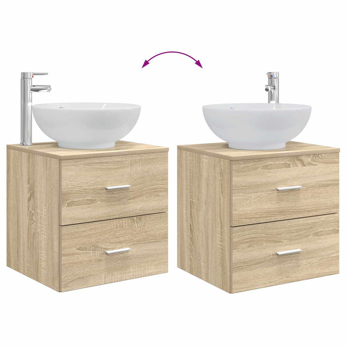 Set de mobilier pentru baie 3 buc. Stejar Sonoma WALTI