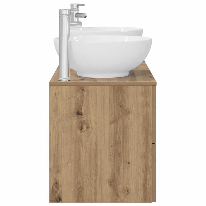 Set de mobilier pentru baie 3 buc. Stejar Artizanal WALTI