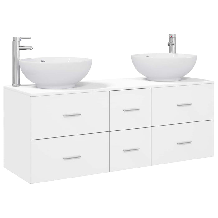 Set de mobilier pentru baie 3 buc. Alb 49,5 x 44,5 x 65 cm WALTI