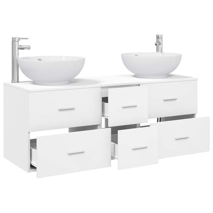 Set de mobilier pentru baie 3 buc. Alb 49,5 x 44,5 x 65 cm WALTI