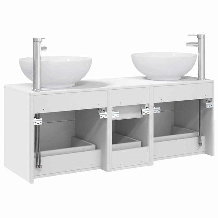 Set de mobilier pentru baie 3 buc. Alb 49,5 x 44,5 x 65 cm WALTI