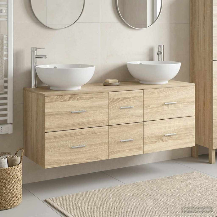 Set de mobilier pentru baie 3 buc. Stejar Sonoma WALTI