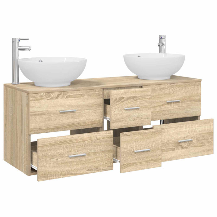 Set de mobilier pentru baie 3 buc. Stejar Sonoma WALTI