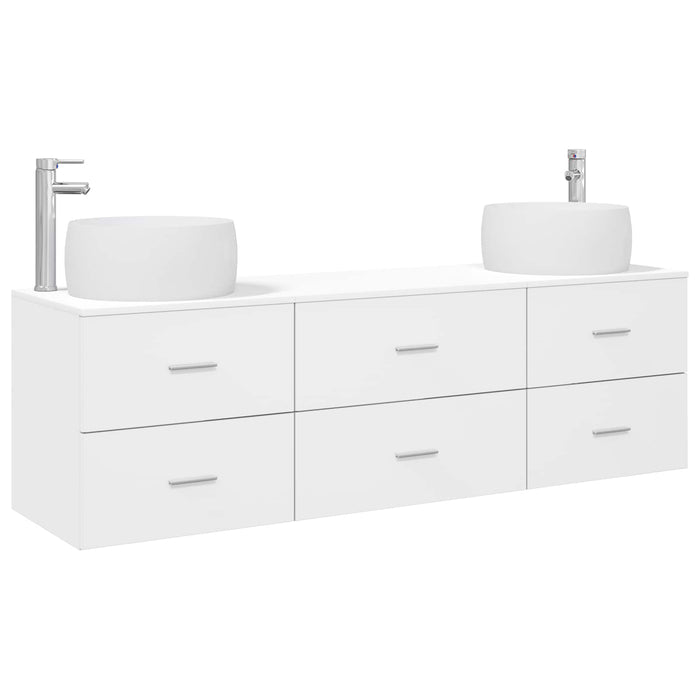 Set de mobilier pentru baie 3 buc. Alb 49,5 x 44,5 x 66 cm WALTI