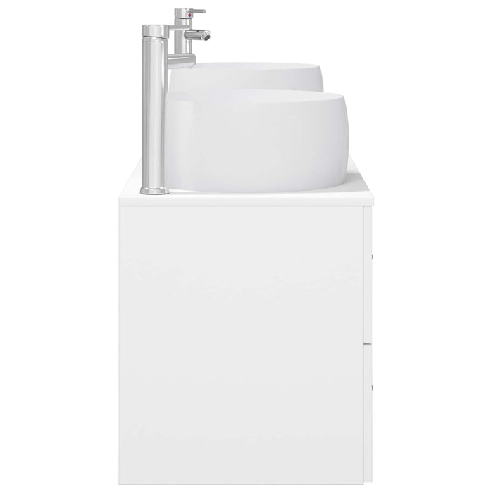 Set de mobilier pentru baie 3 buc. Alb 49,5 x 44,5 x 66 cm WALTI