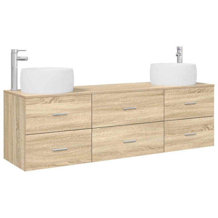 Set de mobilier pentru baie 3 buc. Stejar Sonoma WALTI