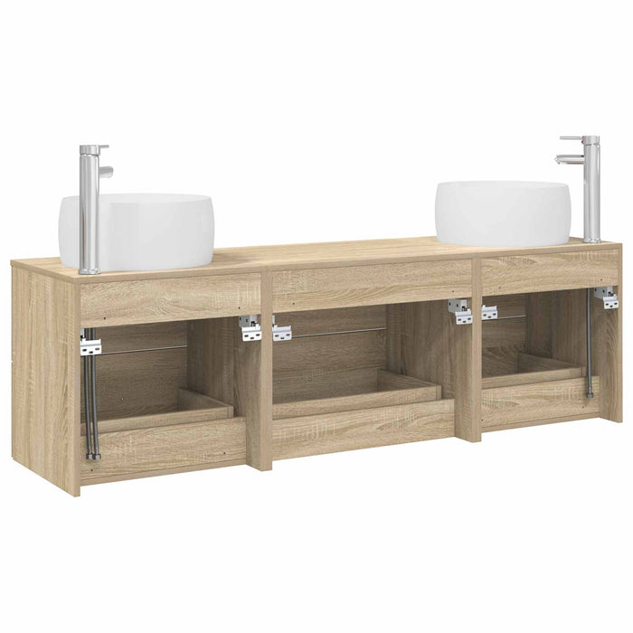 Set de mobilier pentru baie 3 buc. Stejar Sonoma WALTI