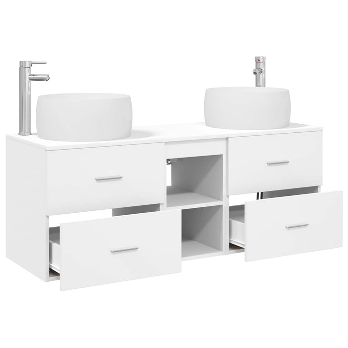 Set de mobilier pentru baie 3 buc. Alb 49,5 x 44,5 x 66 cm WALTI