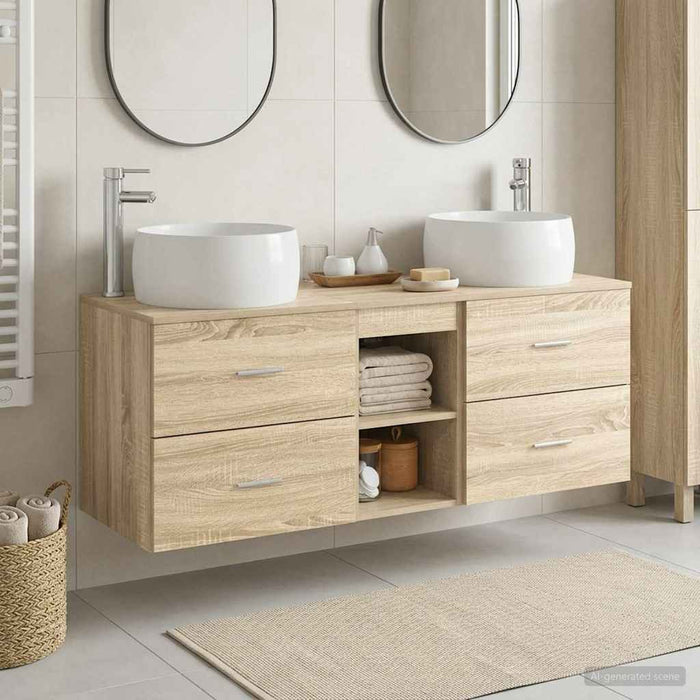 Set de mobilier pentru baie 3 buc. Stejar Sonoma WALTI