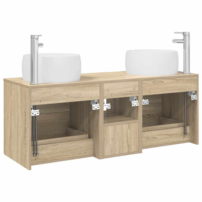 Set de mobilier pentru baie 3 buc. Stejar Sonoma WALTI