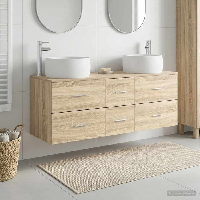 Set de mobilier pentru baie 3 buc. Stejar Sonoma WALTI