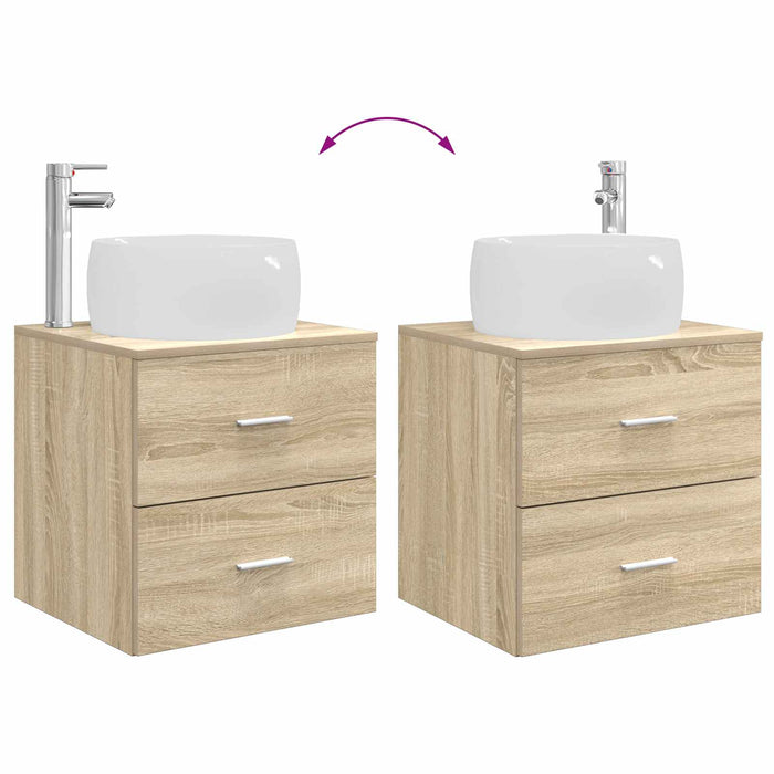 Set de mobilier pentru baie 3 buc. Stejar Sonoma WALTI