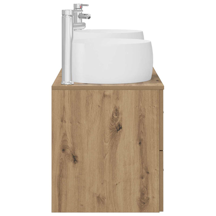 Set de mobilier pentru baie 3 buc. Stejar Artizanal WALTI