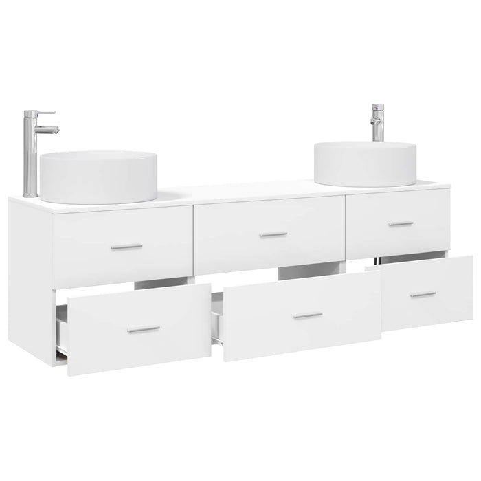 Set de mobilier pentru baie 3 buc. Alb 49,5 x 44,5 x 65,5 cm WALTI