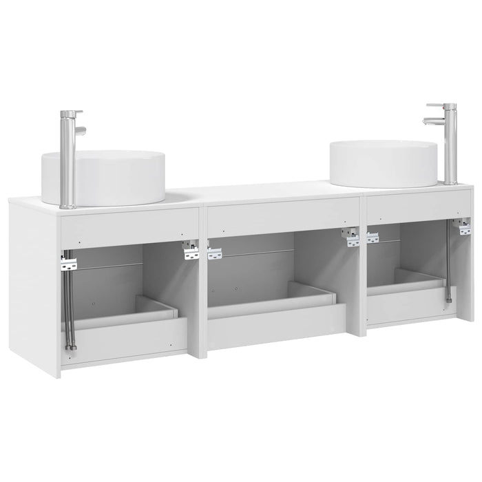 Set de mobilier pentru baie 3 buc. Alb 49,5 x 44,5 x 65,5 cm WALTI
