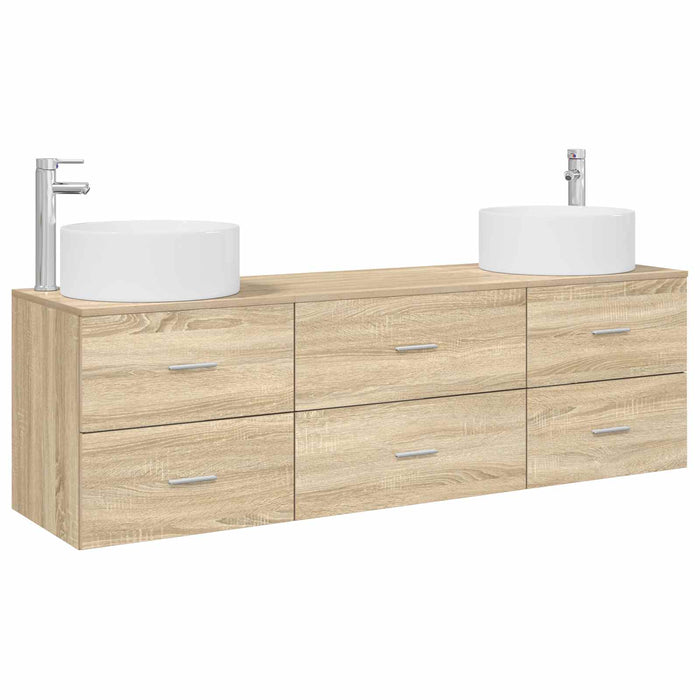 Set de mobilier pentru baie 3 buc. Stejar Sonoma WALTI