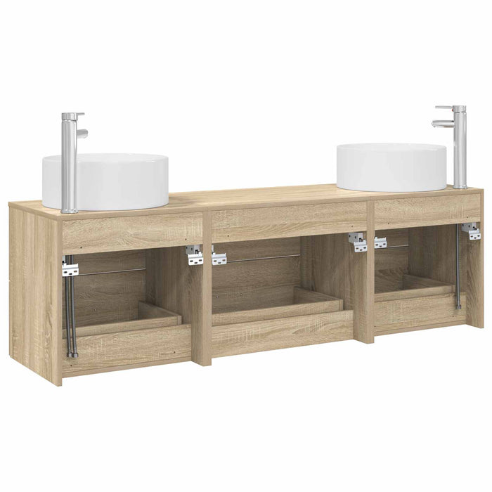 Set de mobilier pentru baie 3 buc. Stejar Sonoma WALTI