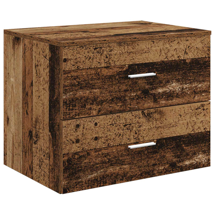 Set de mobilier pentru baie 3 buc. Lemn vechi WALTI