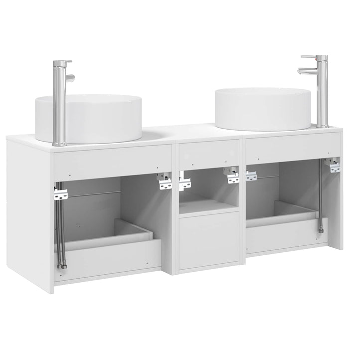 Set de mobilier pentru baie 3 buc. Alb 49,5 x 44,5 x 65,5 cm WALTI