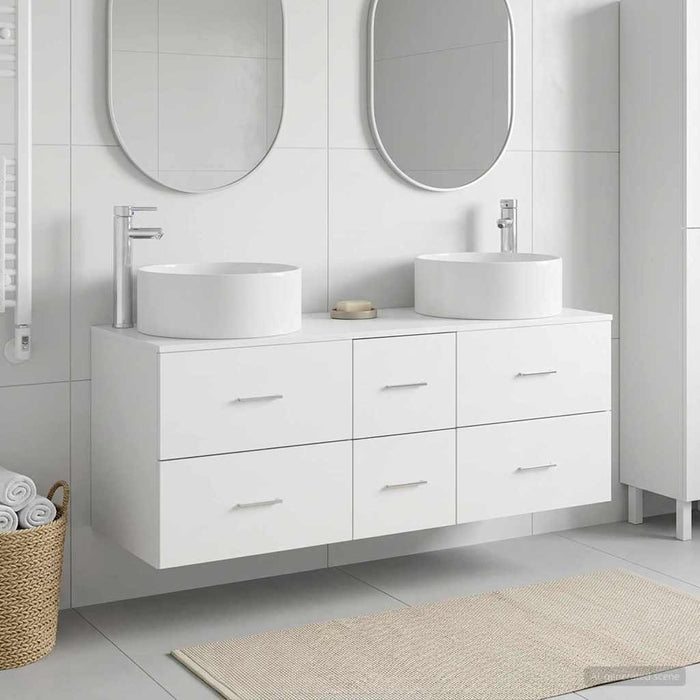 Set de mobilier pentru baie 3 buc. Alb 49,5 x 44,5 x 65,5 cm WALTI