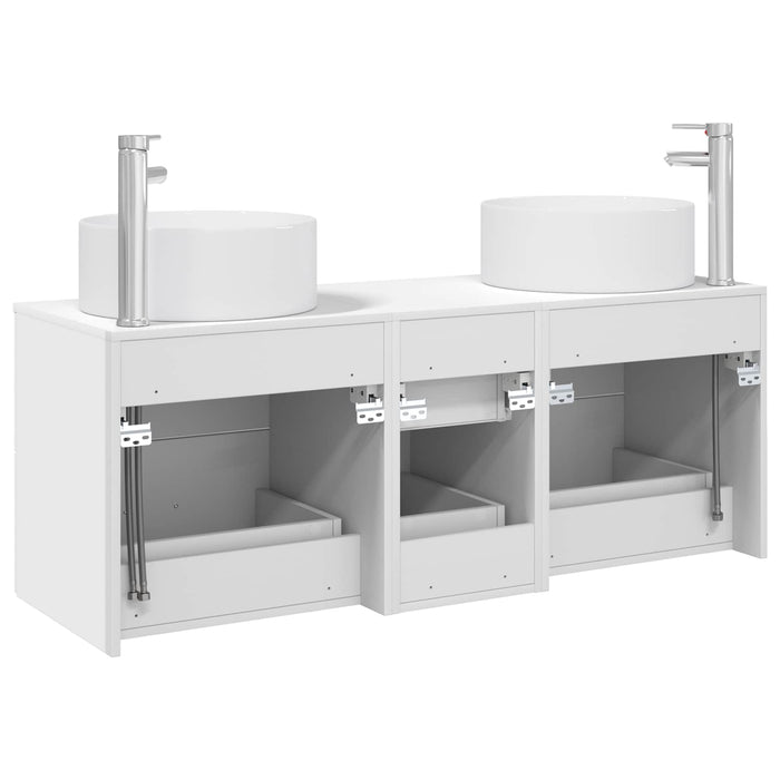 Set de mobilier pentru baie 3 buc. Alb 49,5 x 44,5 x 65,5 cm WALTI