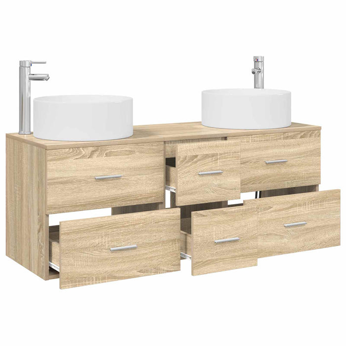 Set de mobilier pentru baie 3 buc. Stejar Sonoma WALTI