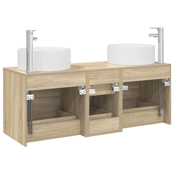 Set de mobilier pentru baie 3 buc. Stejar Sonoma WALTI