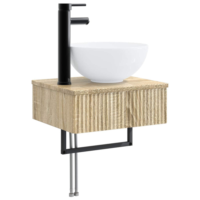 Set de mobilier pentru baie 5 buc. Stejar Sonoma WALTI