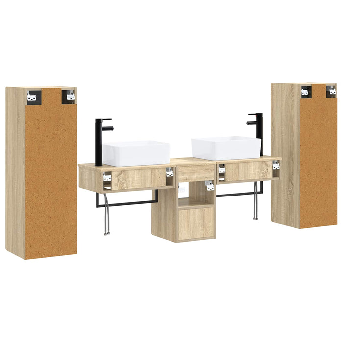 Set de mobilier pentru baie 5 buc. Stejar Sonoma WALTI