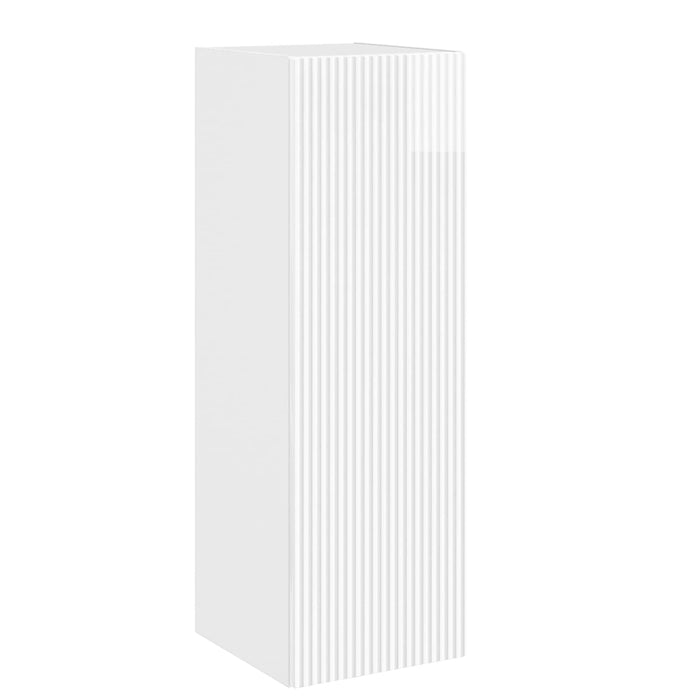 Set de mobilier pentru baie 5 buc. Alb foarte lucios WALTI