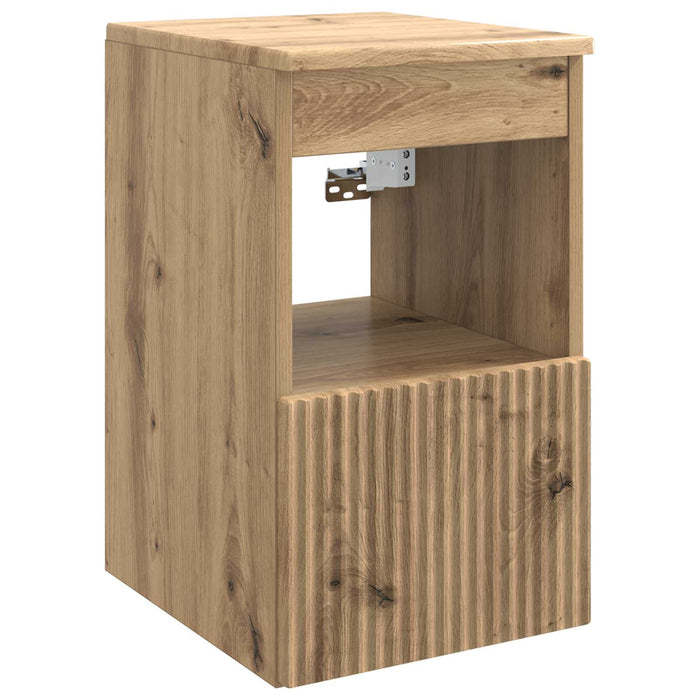 Set de mobilier pentru baie 5 buc. Stejar Artizanal WALTI