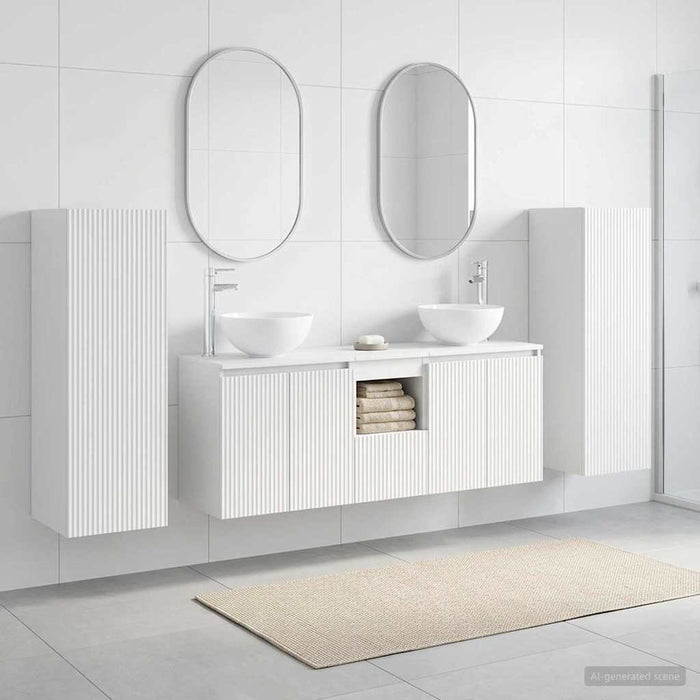 Set de mobilier pentru baie 5 buc. Alb 33 x 34,5 x 100 cm WALTI