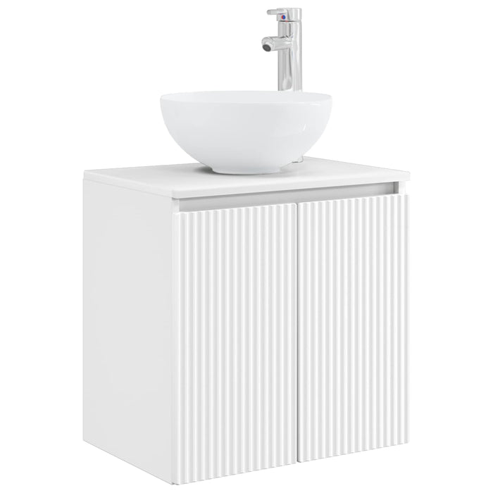Set de mobilier pentru baie 5 buc. Alb 33 x 34,5 x 100 cm WALTI