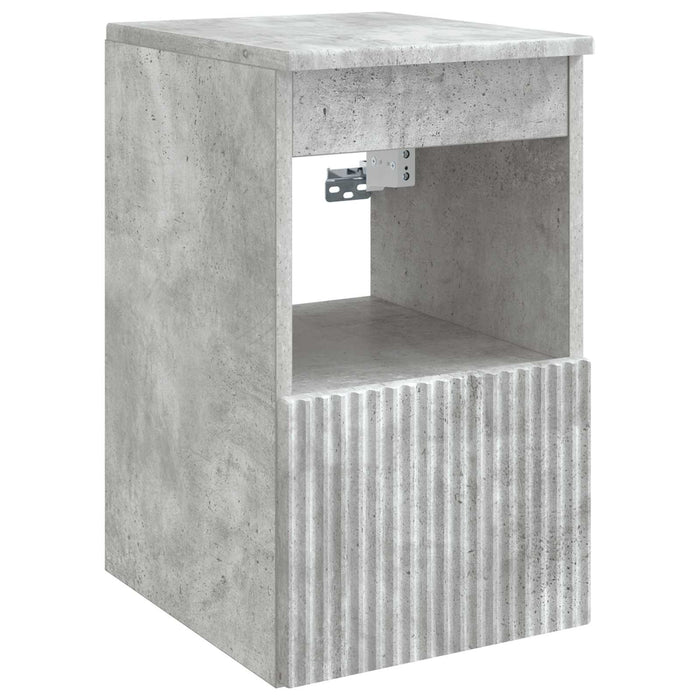 Set de mobilier pentru baie 5 buc. Gri Beton 33 x 34,5 x 100 cm WALTI
