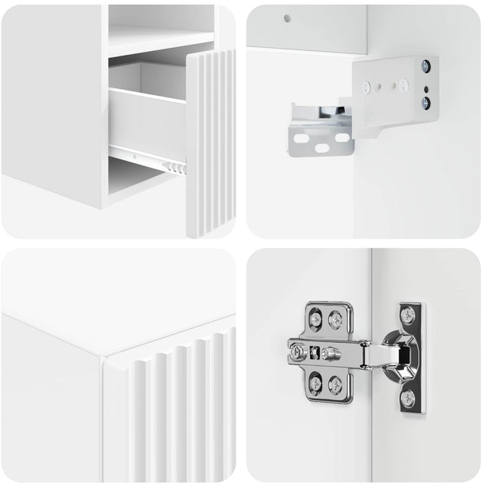 Set de mobilier pentru baie 5 buc. Alb 33 x 34,5 x 100 cm WALTI