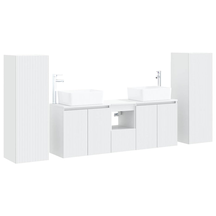 Set de mobilier pentru baie 5 buc. Alb 33 x 34,5 x 100 cm WALTI