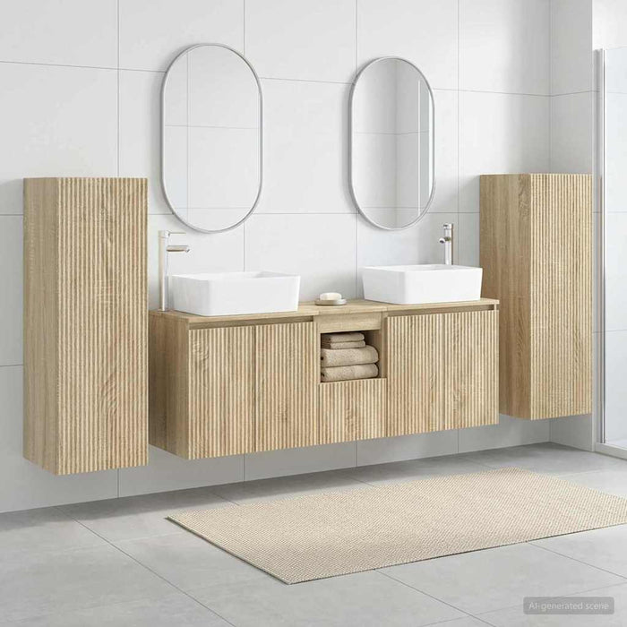 Set de mobilier pentru baie 5 buc. Stejar Sonoma WALTI