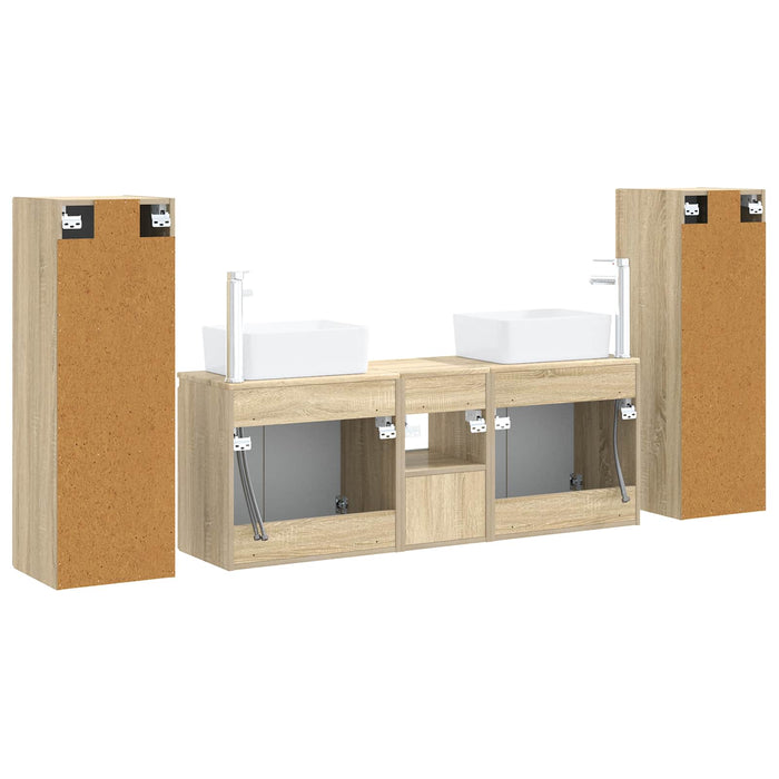 Set de mobilier pentru baie 5 buc. Stejar Sonoma WALTI
